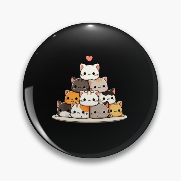 Item preview, Cute Kawaii Cat Pancake Stack with Heart Cartoon Cat Lover Gift designed and sold by MiALopezArt.