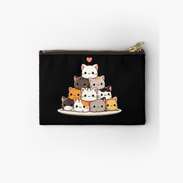Item preview, Cute Kawaii Cat Pancake Stack with Heart Cartoon Cat Lover Gift designed and sold by MiALopezArt.