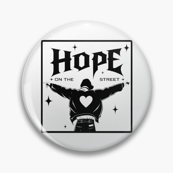 Item preview, HOPE Street Art Heart Silhouette  designed and sold by olacassandra.