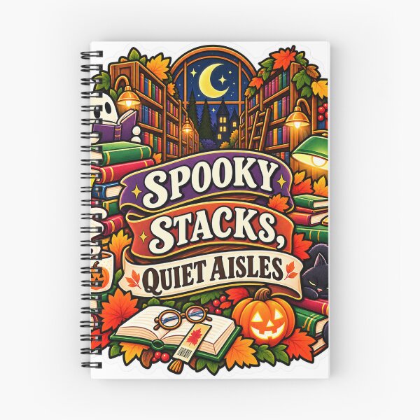 Item preview, Spooky Stacks, Quiet Aisles Librarian designed and sold by supertae.