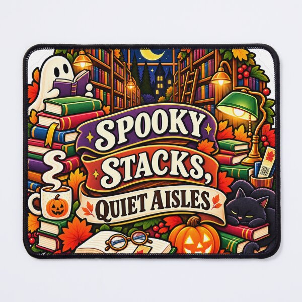 Item preview, Spooky Stacks, Quiet Aisles Librarian designed and sold by supertae.