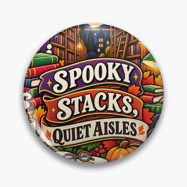 Item preview, Spooky Stacks, Quiet Aisles Librarian designed and sold by supertae.