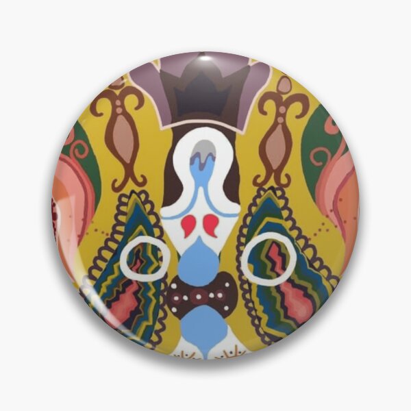 Item preview, Colorful Abstract Symmetrical Totem Mask designed and sold by Kroma-Totem.