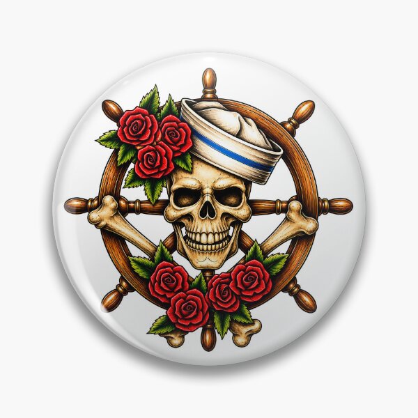 Artikelvorschau, Totenkopf-Seemann entworfen und verkauft von Colón Graphix’s.
