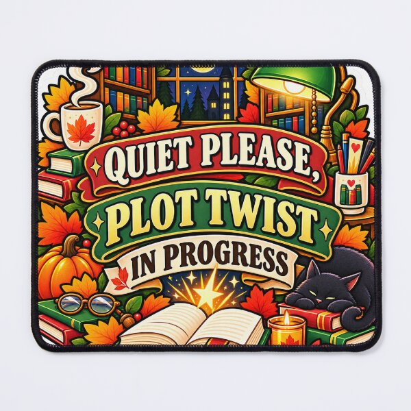 Item preview, Quiet Please, Plot Twist In Progress Librarian designed and sold by supertae.