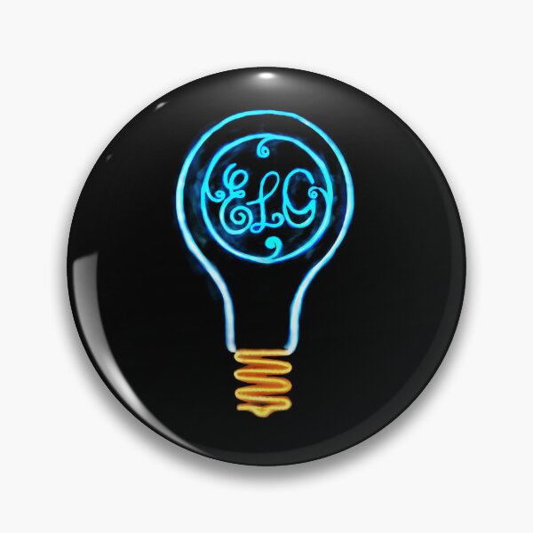 Item preview, Glowing Blue Neon Lightbulb Outline designed and sold by cayonnn.