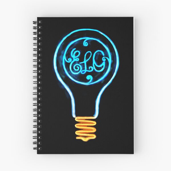 Item preview, Glowing Blue Neon Lightbulb Outline designed and sold by cayonnn.
