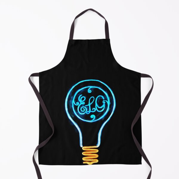Item preview, Glowing Blue Neon Lightbulb Outline designed and sold by cayonnn.