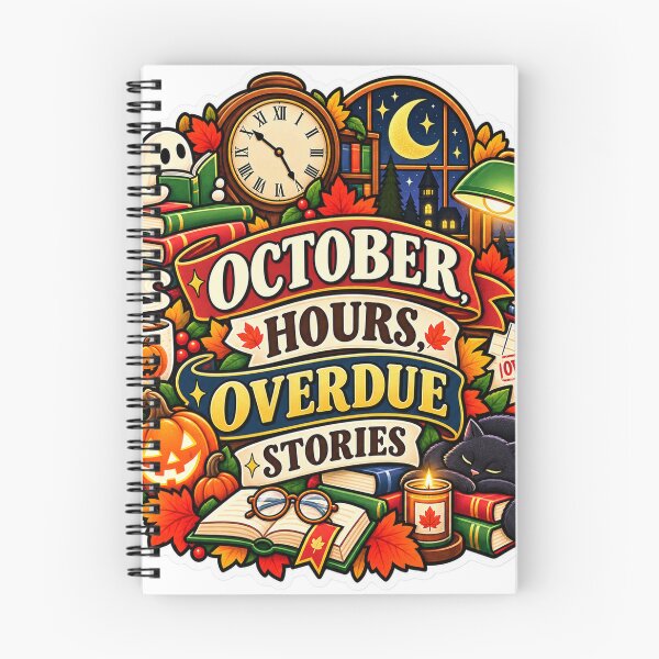 Item preview, October Hours, Overdue Stories Librarian designed and sold by supertae.