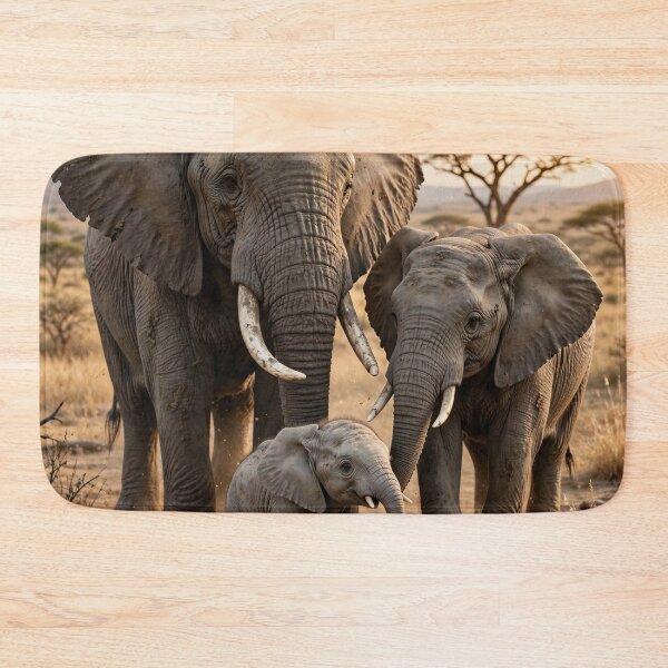Item preview, Elephant Family  designed and sold by AwesomeDigiShop.
