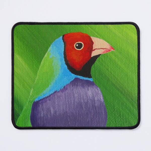 Item preview, Gouldian Finch Formal Portrait designed and sold by Magpie's Miscellany.