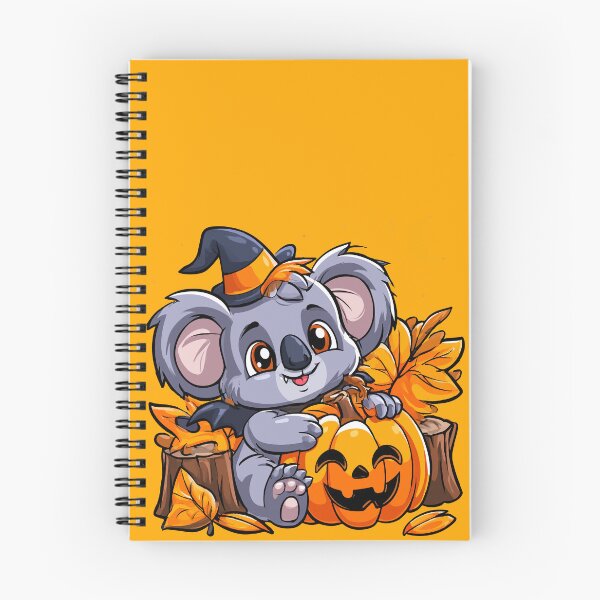 Item preview, Cute Halloween Witch Koala and Pumpkin designed and sold by RichardRags.