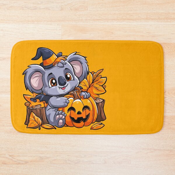Item preview, Cute Halloween Witch Koala and Pumpkin designed and sold by RichardRags.