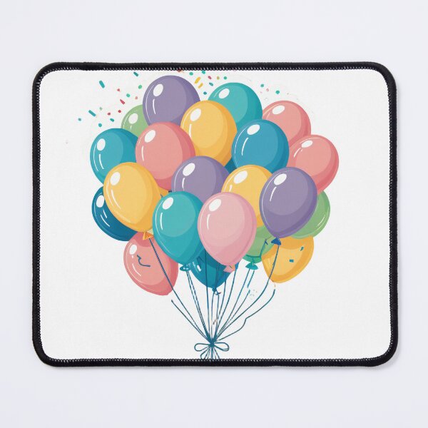 Item preview, Birthday Balloons and Confetti Icon Soft Pastel Style – Birthday gift idea designed and sold by michallechowicz.