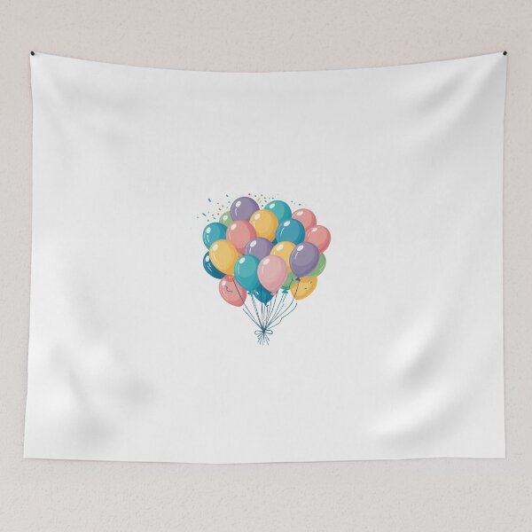Item preview, Birthday Balloons and Confetti Icon Soft Pastel Style – Birthday gift idea designed and sold by michallechowicz.