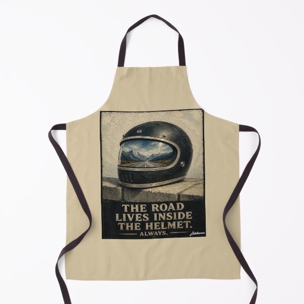 Item preview, Vintage Helmet Visor Reflects Mountain Road Minimalist Moto Art designed and sold by Artisticanvas.