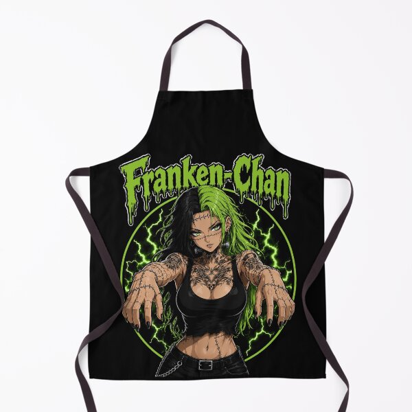 Item preview, Franken-Chan Monster Anime Girl designed and sold by GhoulishGraphX.