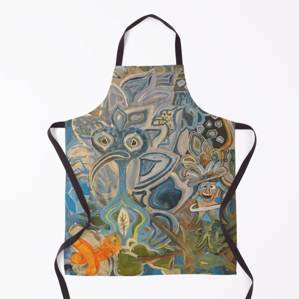 Item preview, Pintura de caos con criaturas abstractas extrañas designed and sold by Kroma-Totem.