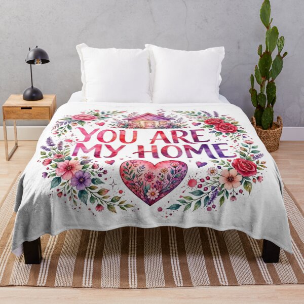 Item preview, You Are My Home Floral Watercolor  designed and sold by Aliplus+.