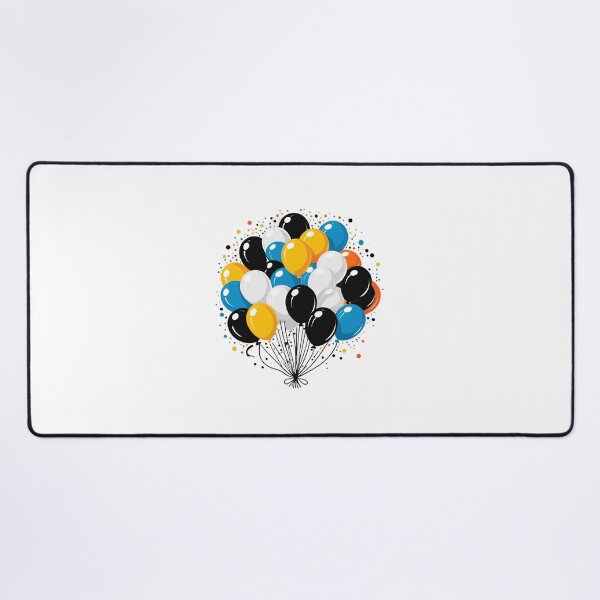 Item preview, Birthday Balloons and Confetti Icon Black and White Ink Style – Birthday gift idea designed and sold by michallechowicz.