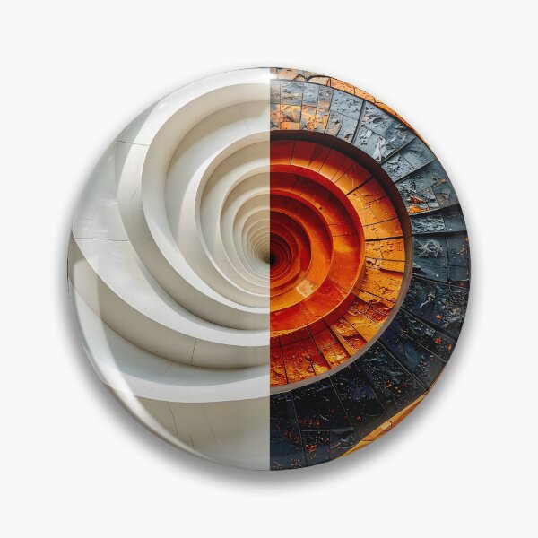 Item preview, Chalk White Plaster and Rustic Stone Vortex designed and sold by Vicky Brago-Mitchell®.