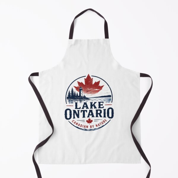 Item preview, Lake Ontario Canadian by Nature Vintage Maple Leaf Lighthouse Design designed and sold by BraylenDrado.