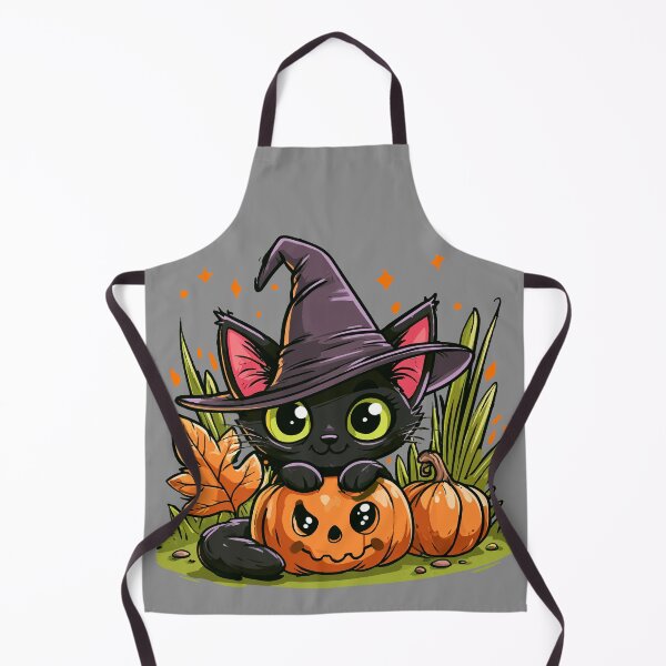 Artikelvorschau, Niedliche Halloween-Hexenkatze und hässlicher Kürbis entworfen und verkauft von RichardRags.
