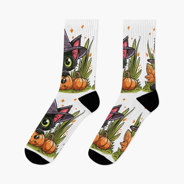 Artikelvorschau, Niedliche Halloween-Hexenkatze und hässlicher Kürbis entworfen und verkauft von RichardRags.