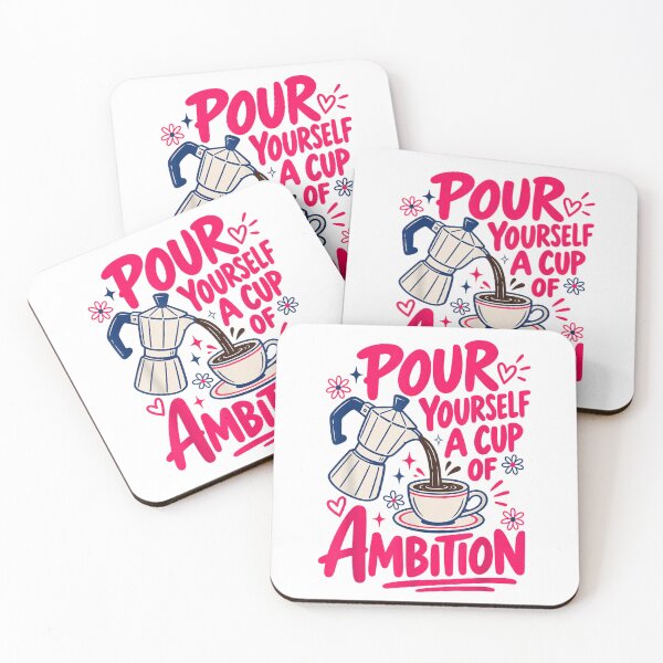 Item preview, Coffee Lover Moka Pot Pour Yourself A Cup of Ambition designed and sold by MassonCalepon.