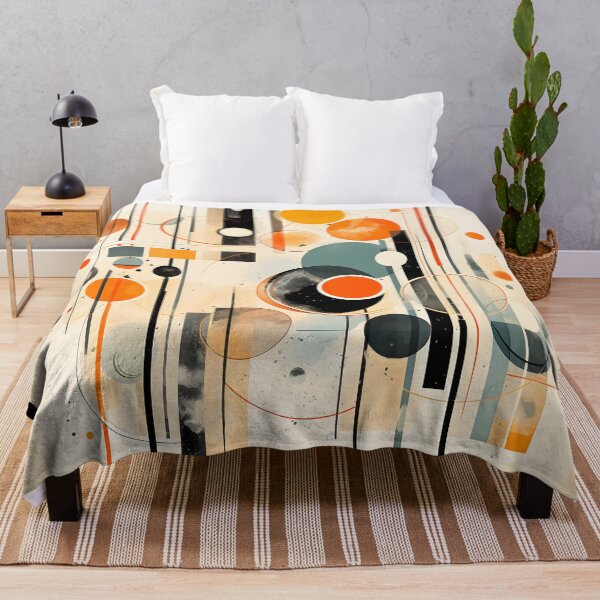 Item preview, Bauhaus Inspired Abstract Circles and Lines Geometric Art designed and sold by GutyzDesignsES.