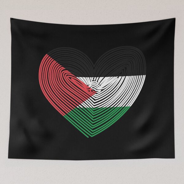 Item preview, Love Palestine (Black Background) designed and sold by IKDG.