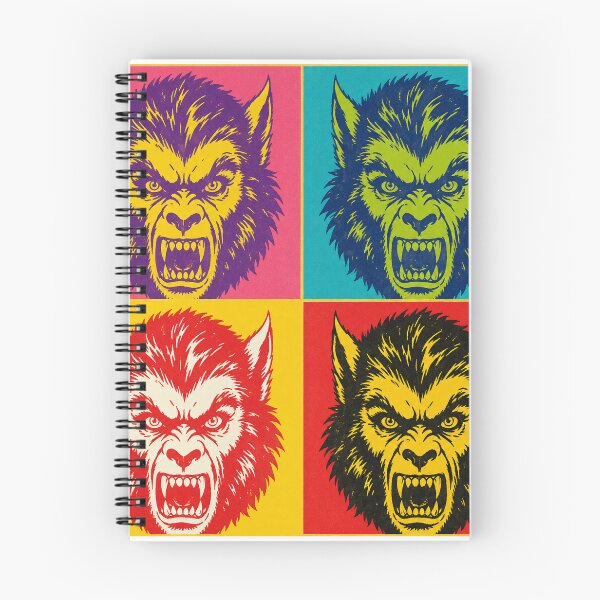 Item preview, Retro Pop Art Werewolf – Vintage Four Panel Horror Monster  designed and sold by WolfmanProphecy.