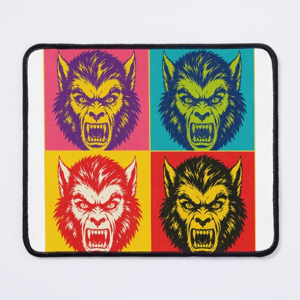 Item preview, Retro Pop Art Werewolf – Vintage Four Panel Horror Monster  designed and sold by WolfmanProphecy.