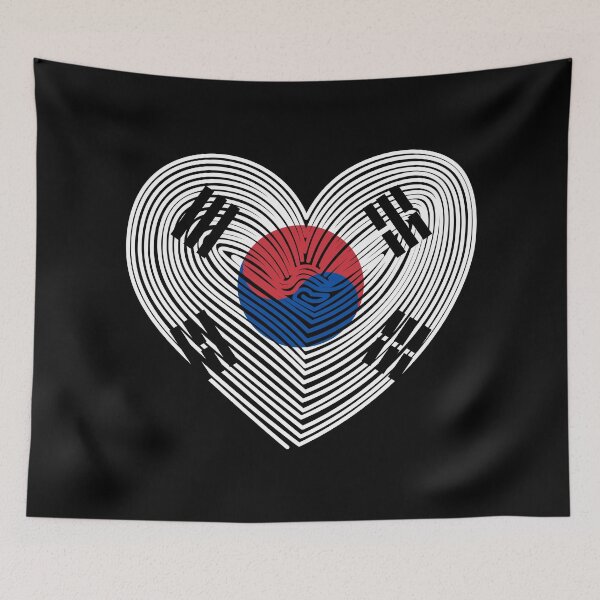 Item preview, Love South Korea (Black Background) designed and sold by IKDG.