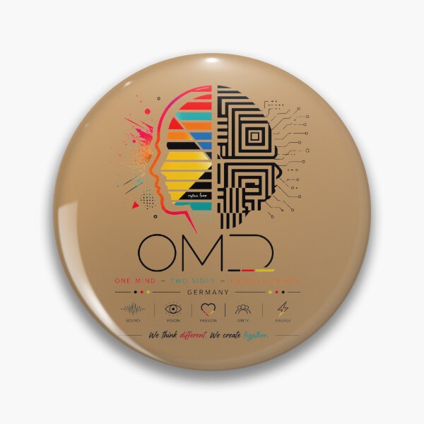 Item preview, OMD Band Germany Edition - One Mind Two Sides Synthpop Art designed and sold by zytooFree.