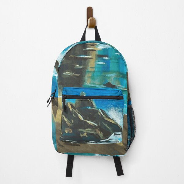 Item preview, Painted Ocean Coastline And Rocks designed and sold by Kroma-Totem.
