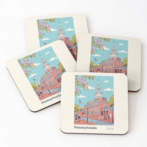Item preview, Pennsylvania Vintage Retro USA Travel designed and sold by RareDeerArt.