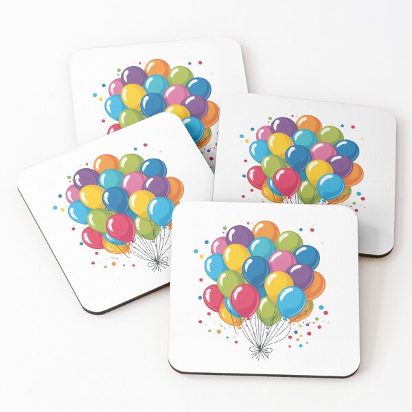 Item preview, Birthday Balloons and Confetti Icon Splash Motion Effect – Birthday gift idea designed and sold by michallechowicz.