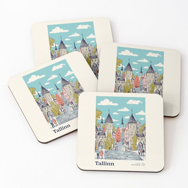 Item preview, Tallinn Vintage Retro Estonia Travel designed and sold by RareDeerArt.