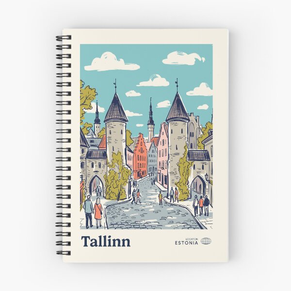 Item preview, Tallinn Vintage Retro Estonia Travel designed and sold by RareDeerArt.