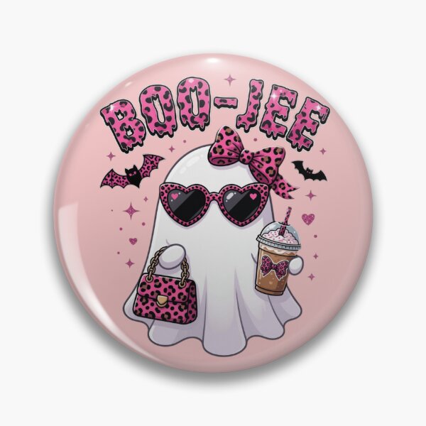 Item preview, Boo-Jee Pink Leopard Ghost Halloween designed and sold by CF_VintageDesign.