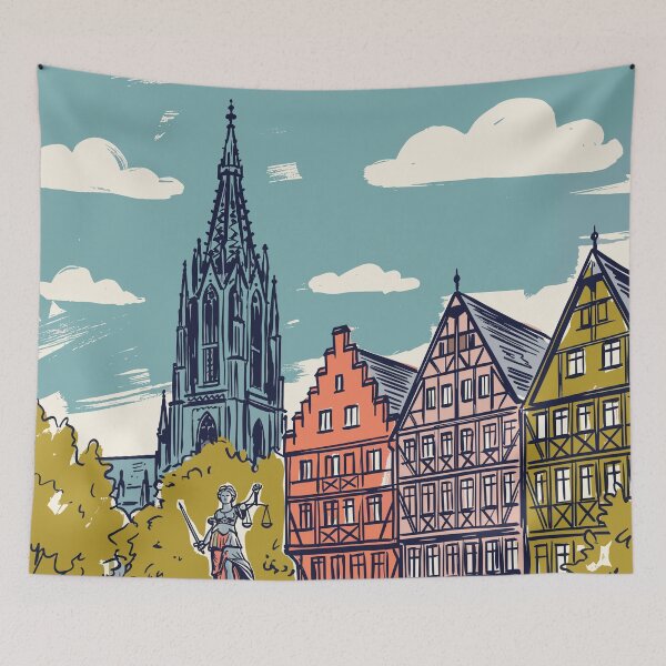 Item preview, Frankfurt Vintage Retro Germany Travel designed and sold by RareDeerArt.