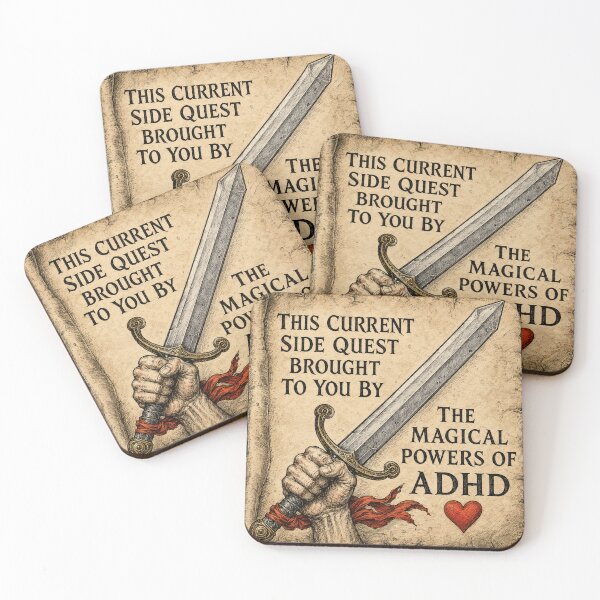 Item preview, This current side quest brought to you by the powers of ADHD designed and sold by abby-thorns.