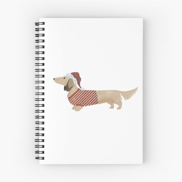 Item preview, Holiday Longhaired Dachshund (cream) designed and sold by Spinyflowerart.