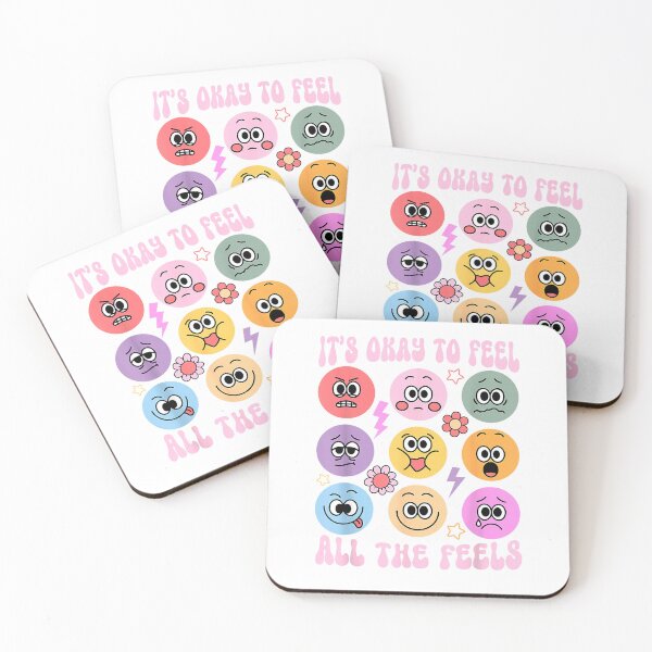 Item preview, It's Okay to Feel All The Feels Funny Mental Health T-Shirt designed and sold by KTY-NUSS.