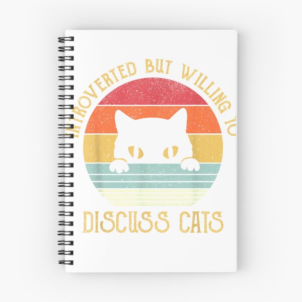 Item preview, Introverted But Willing To Discuss Cats T-Shirt designed and sold by gidget-gadget.