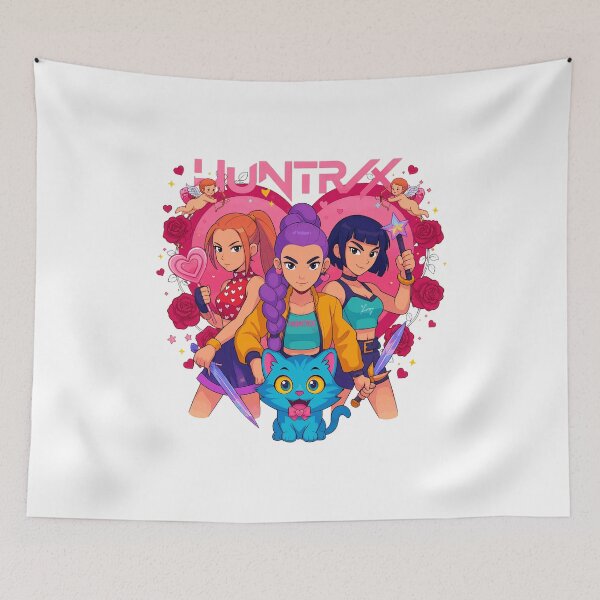 Item preview, Anime Girls Cat Heart Roses Magic designed and sold by nelskraasch.