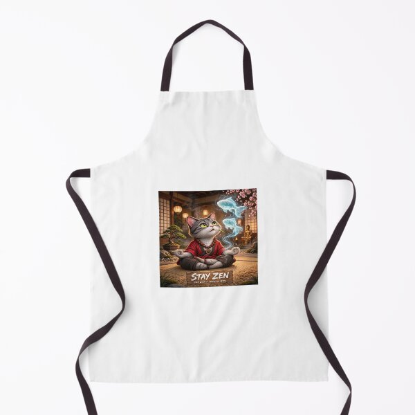 Item preview, Stay Zen - Luminous Koi Smoke - Funny Zen Cat Meditation designed and sold by Csaba1983.