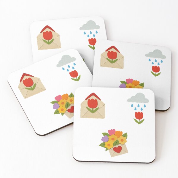 Item preview, Flower envelope aesthetic cutout set pack  designed and sold by wonderxwander.