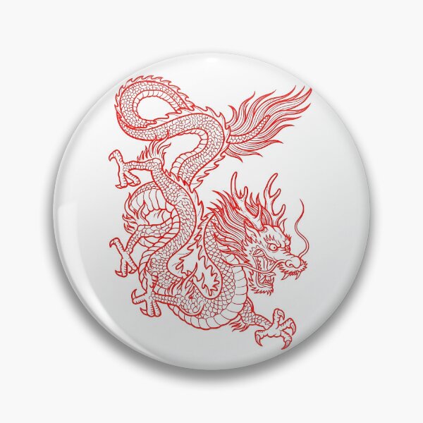 Item preview, Crimson Vietnamese Dragon - Asian Dragon Fantasy Art designed and sold by Rising Drake.